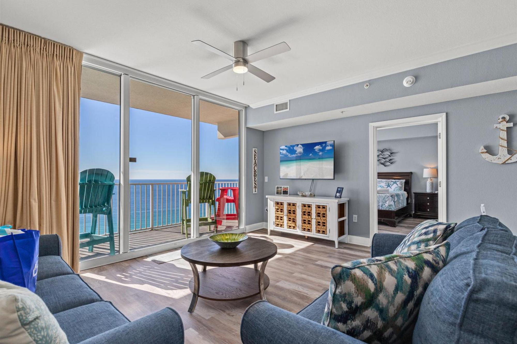 Tidewater Escape: 1Br/2Ba Beachfront Condo, Sleeps 6, Gulf Views & Comfort! Panama City Beach Buitenkant foto