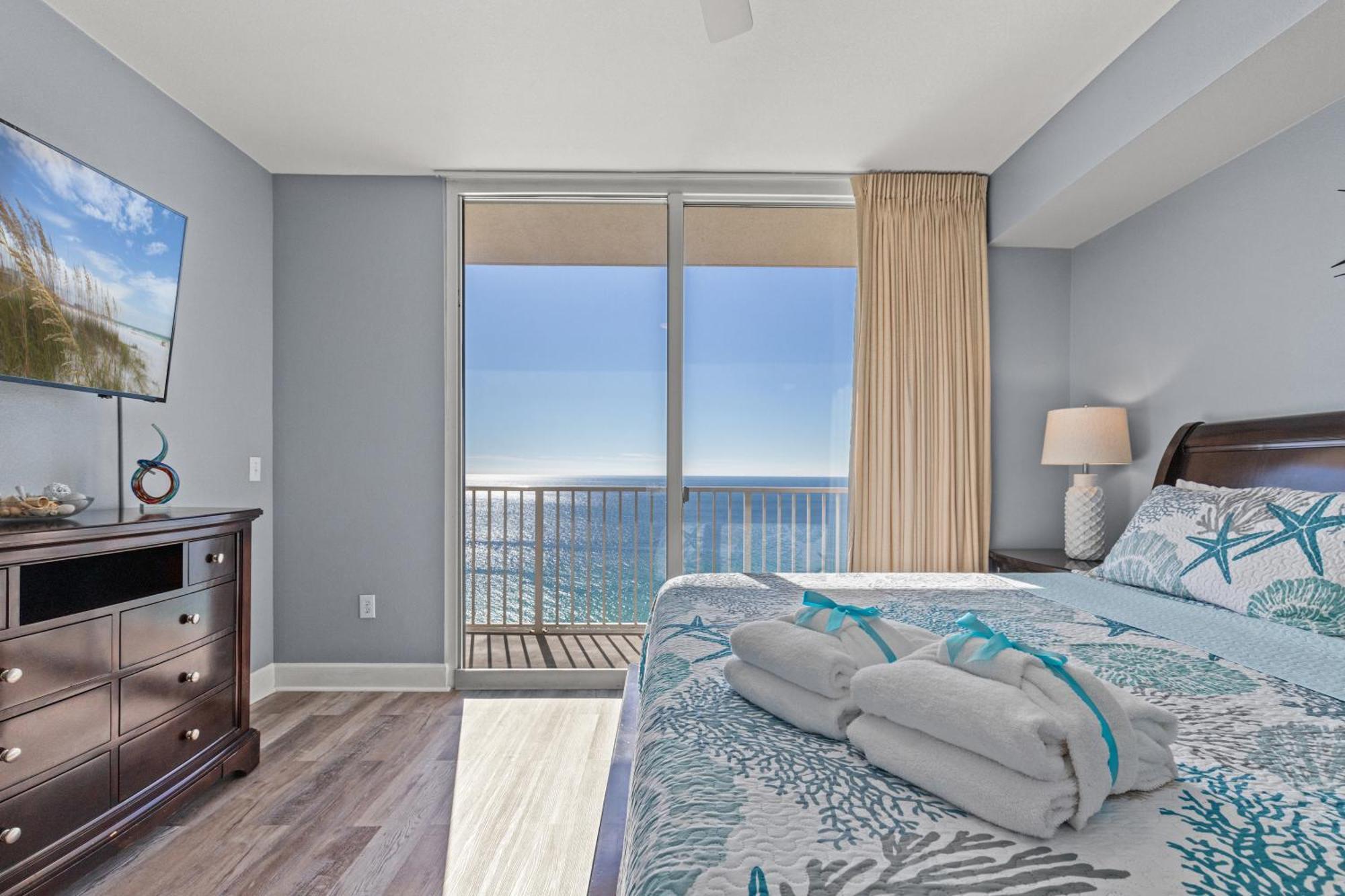 Tidewater Escape: 1Br/2Ba Beachfront Condo, Sleeps 6, Gulf Views & Comfort! Panama City Beach Buitenkant foto